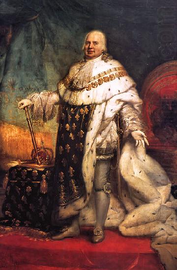 Pierre-Narcisse Guerin Portrait of Louis XVIII of France china oil painting image